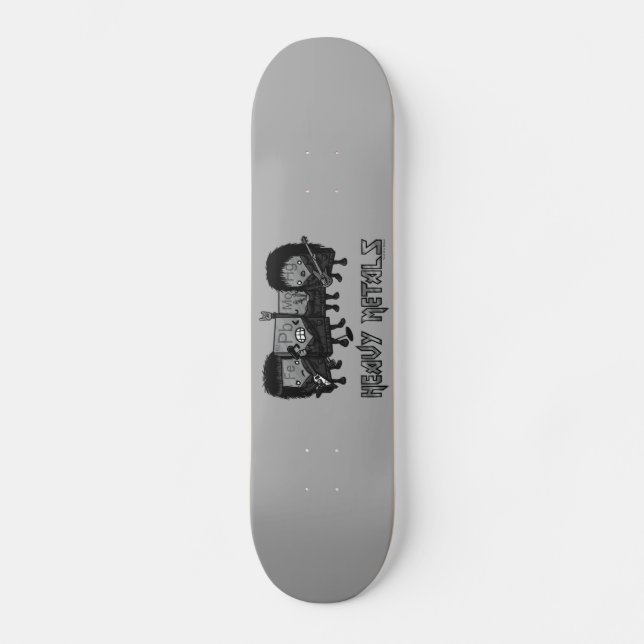 Heavy metal mini skateboard bräda 18,7 cm (Framsida)