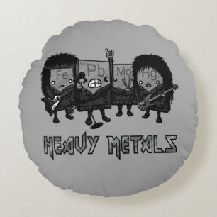 Heavy metal rund kudde