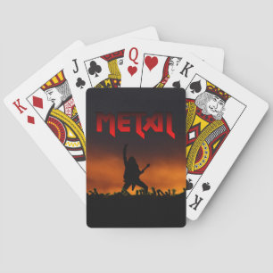 Heavy metal som leker kort casinokort