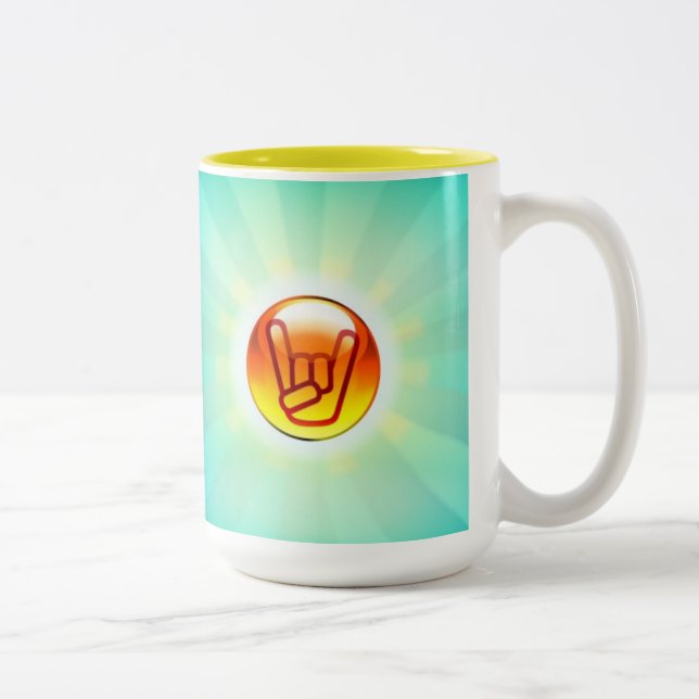 Heavy metalför evigtmugg Två-Tonad mugg (Höger)