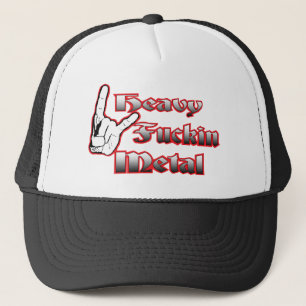 Heavy metalhatt truckerkeps