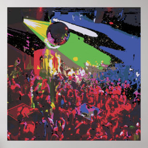 Heavy Metall Älskare Disco Poster