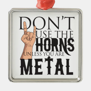Heavy Metall Badass Julgransprydnad Metall