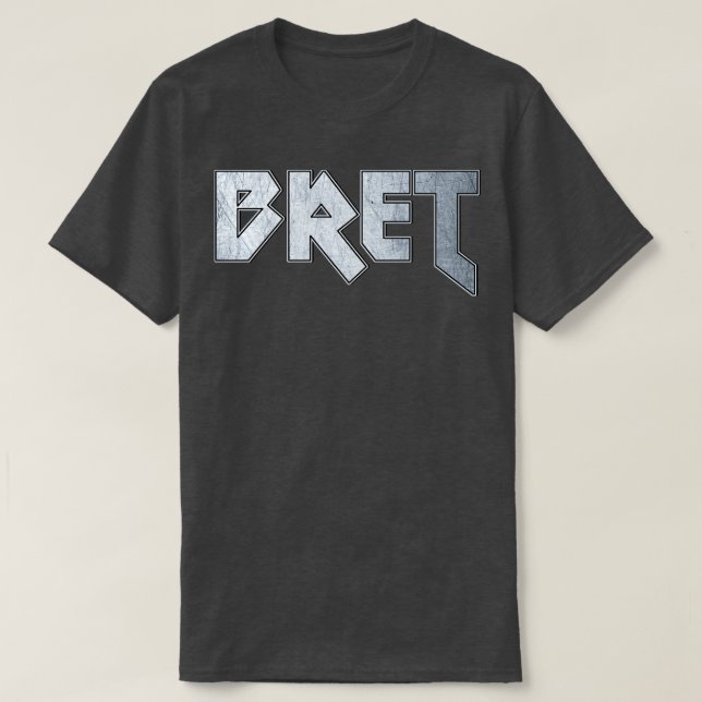 Heavy metall Bret T Shirt (Design framsida)
