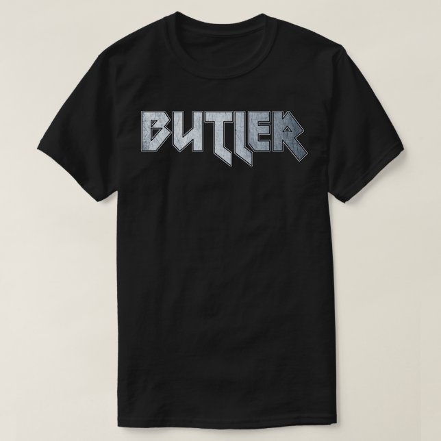 Heavy metall Butler T Shirt (Design framsida)