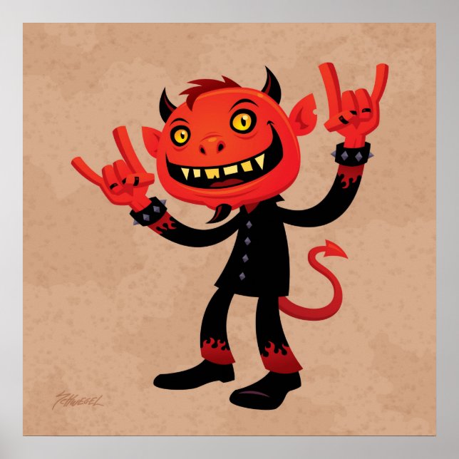 Heavy Metall Djävulen Poster (Framsidan)