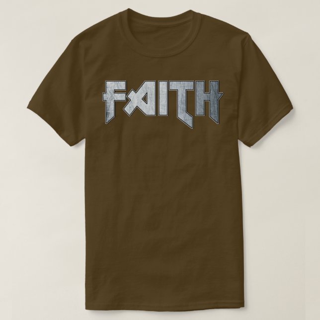 Heavy metall Faith T Shirt (Design framsida)