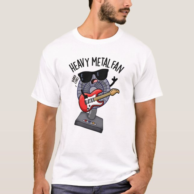 Heavy Metall Fläkt Funny Music Pun T Shirt (Framsida)