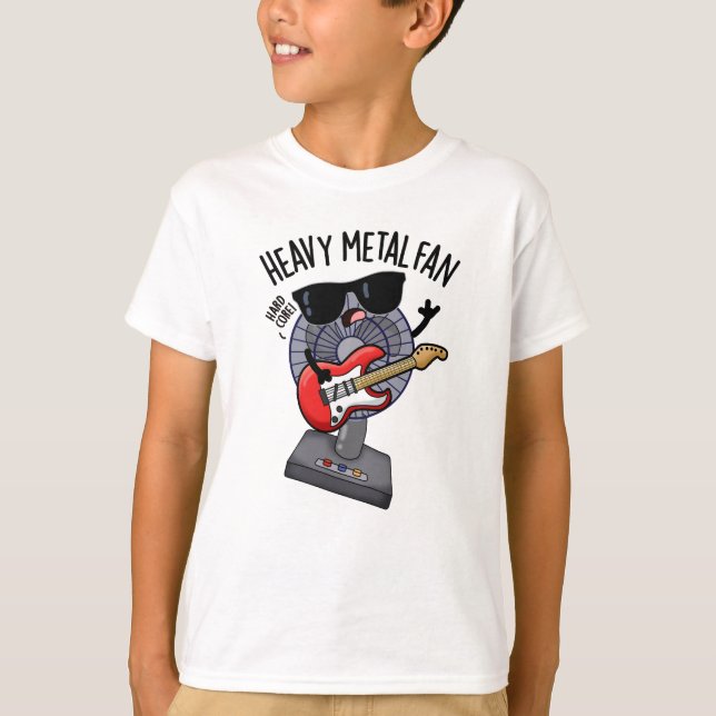 Heavy Metall Fläkt Funny Music Pun T Shirt (Framsida)