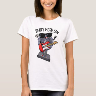 Heavy Metall Fläkt Funny Music Pun T Shirt