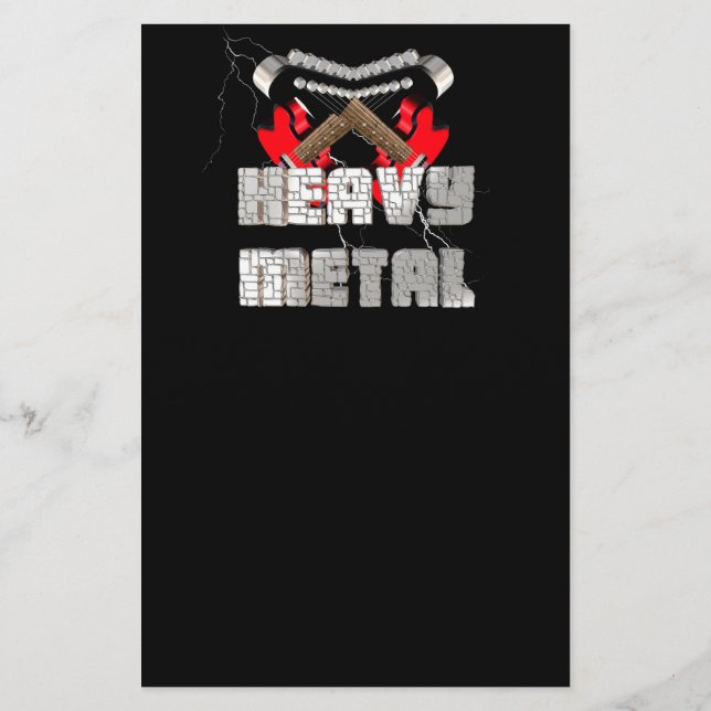 Heavy metall flygblad (Baksidan)