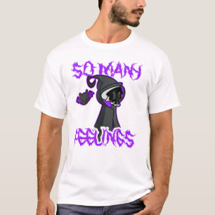Heavy Metall Grim Reaper Black Metall Emo Feelings T Shirt