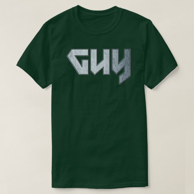 Heavy metall Guy T Shirt (Design framsida)