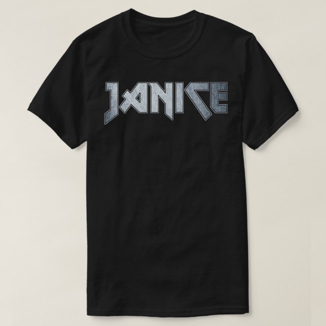 Heavy metall Janice T Shirt (Design framsida)
