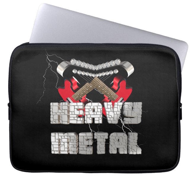 Heavy metall laptop sleeve (Framsidan)