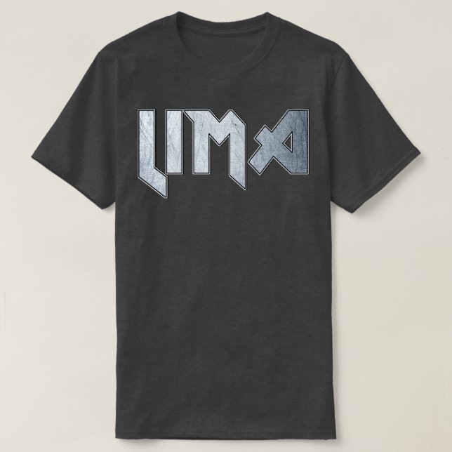 Heavy metall Lima T Shirt (Design framsida)