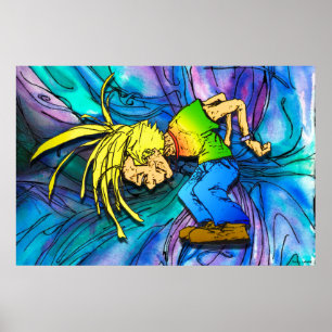 Heavy Metall Mosh Pit Head Banger Party Animal Poster