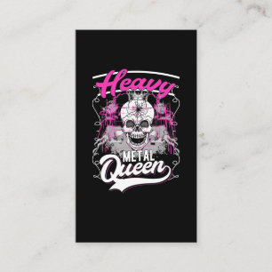 Heavy Metall Queen Rock and roll Girl Visitkort