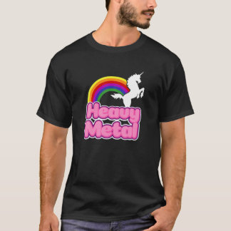 Heavy Metall Rainbow Halloween Unicorn Sten-konser T Shirt