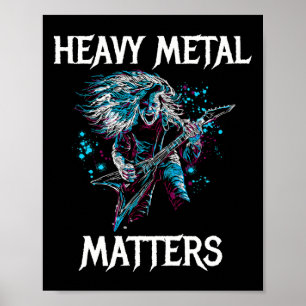 Heavy Metall S Metall Head Banger Guitar Rocker St Poster