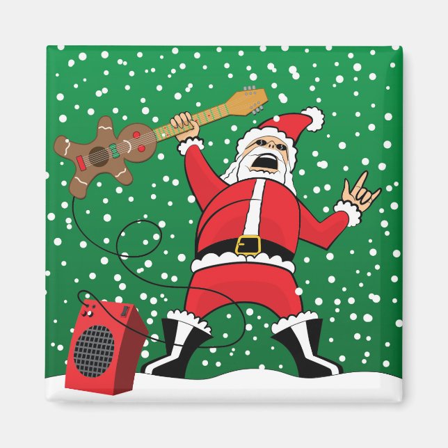 Heavy Metall Santa Magnet (Framsidan)