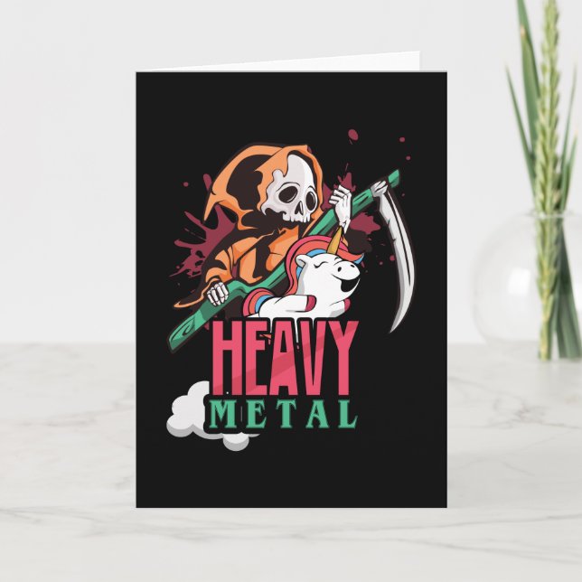 Heavy Metall Skeleton Kort (Framsida)