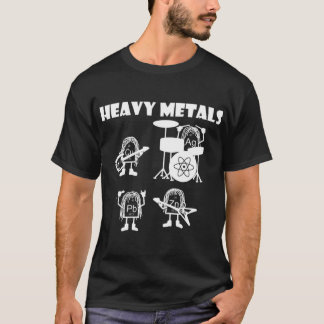 Heavy metall sten, kemi, fysik - periodiskt t t shirt