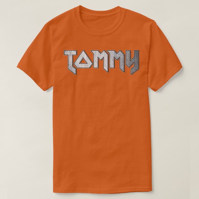 Heavy metall Tommy T Shirt (Design framsida)