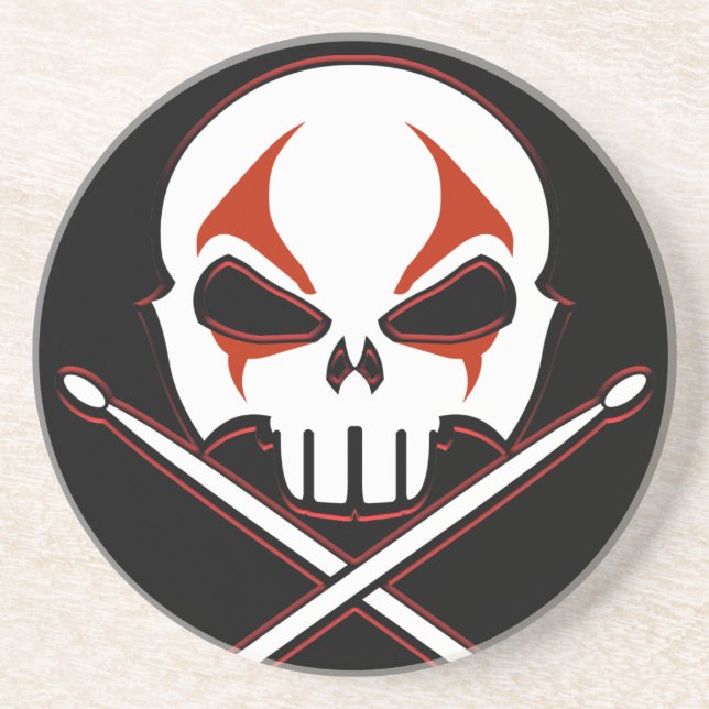 Heavy Metall Underlägg Sten & Roll Drummer Underlä (Framsidan)