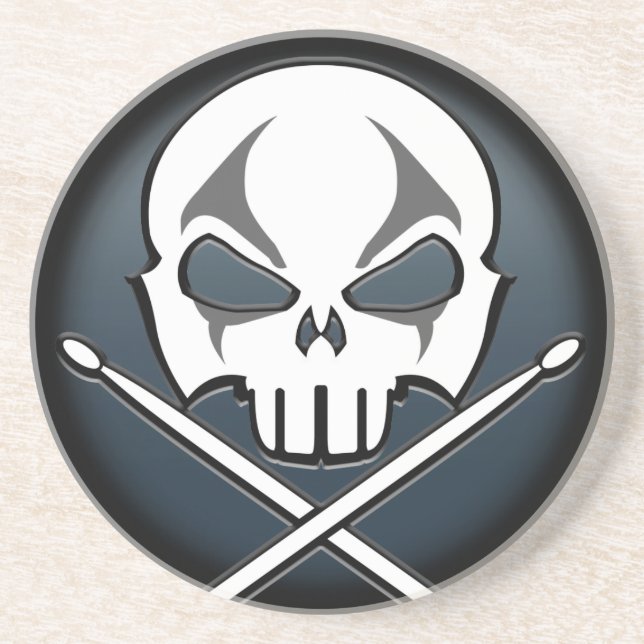 Heavy Metall Underlägg Sten & Roll Drummer Underlä Sandsten (Framsidan)