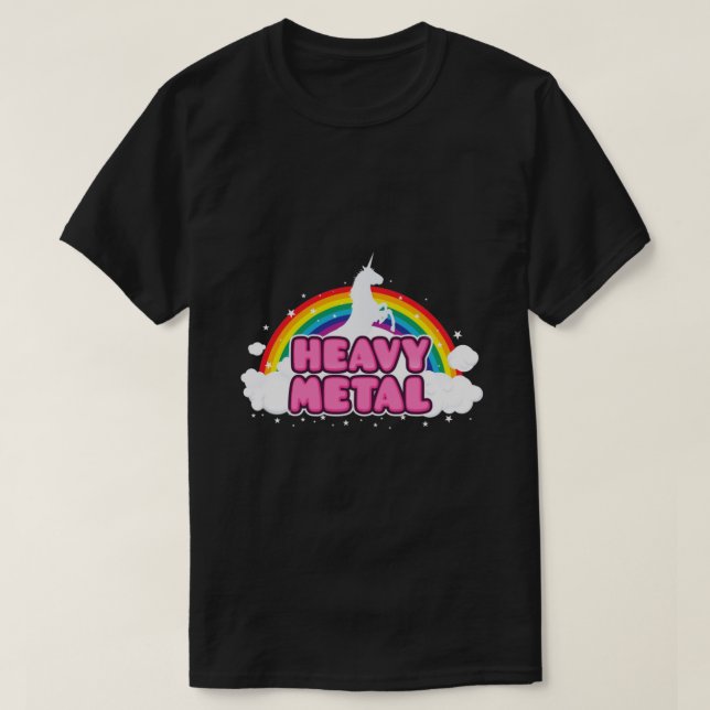 Heavy Metall Unicorn Classic T-Shirt.png T Shirt (Design framsida)