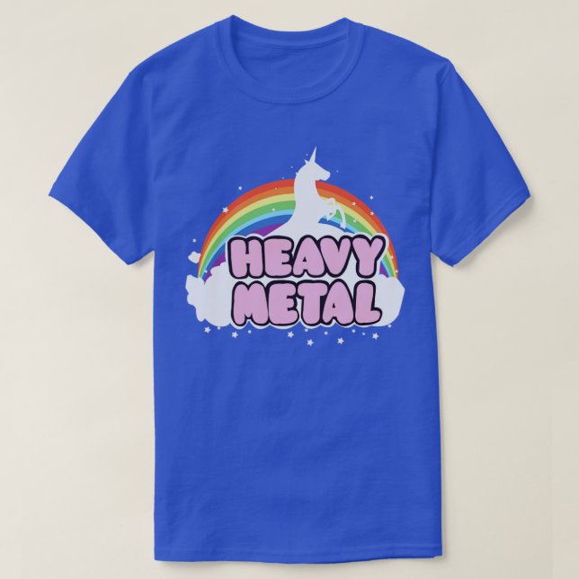 Heavy Metall Unicorn Music Ella Lopez Gift T Shirt (Design framsida)