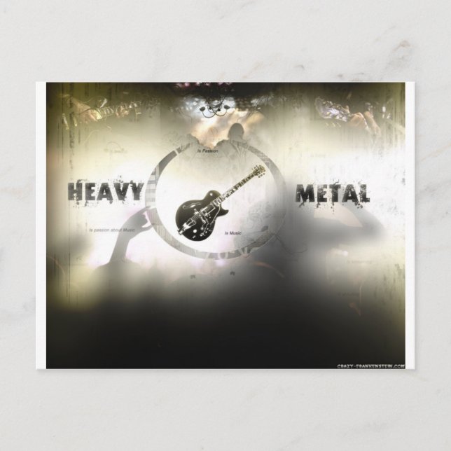 Heavy Metall Vykort (Framsida)