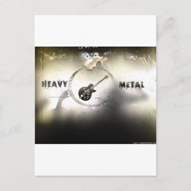 Heavy Metall Vykort (Framsida)