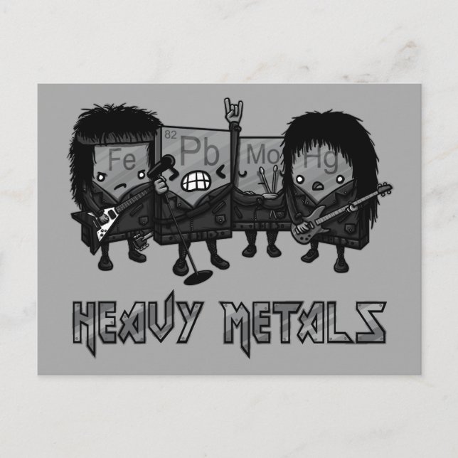 Heavy Metall Vykort (Framsida)