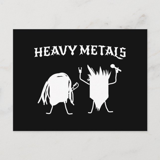 Heavy Metall Vykort (Framsida)