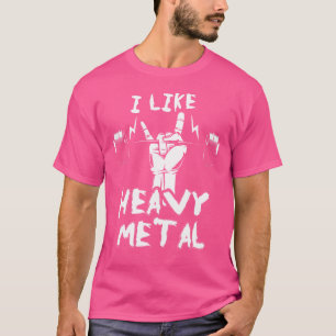 Heavy Metall Weightlift Bodybuilding Gym Workout T Shirt