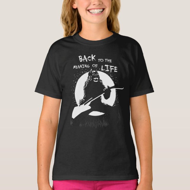 Heavy Metall Werevarulv Kids" T Shirt (Framsida)