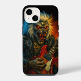 Heavy-Metall Wolve spelar Guitar