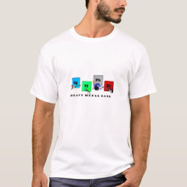 Heavy metalmusikband tee shirt
