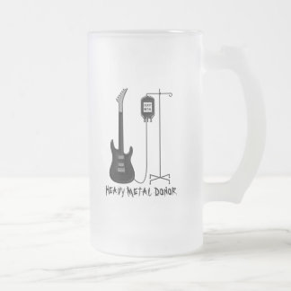 Heavy metaloljedoseringsmusik frostat ölglas