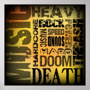 Heavy metalparty poster