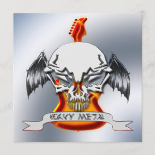 Heavy metalpartyinbjudan inbjudningar