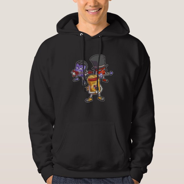 Heavy Metals Elements Science Geek Periodic Table Hoodie (Framsida)