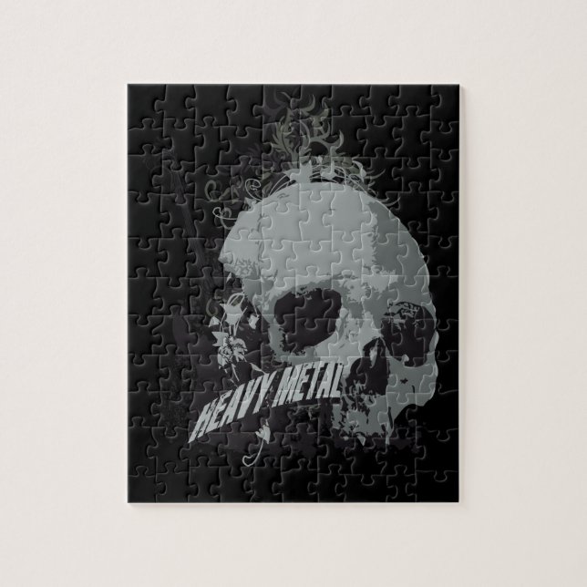Heavy metalskalle pussel (Vertikal)