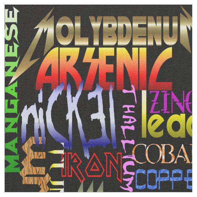 Heavy metaltyg tyg (Närbild)