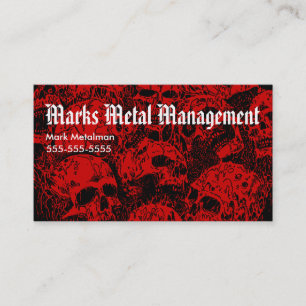 Heavy metalvisitkort visitkort