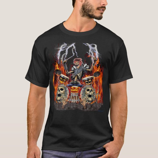 HEAVY METALZOMBIEHANDELSRESANDE TEE (Framsida)