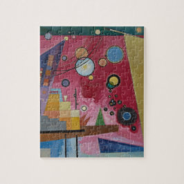 Heavy Red av Wassily Kandinsky Pussel