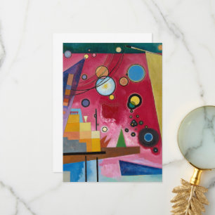 Heavy Red av Wassily Kandinsky Tack Kort